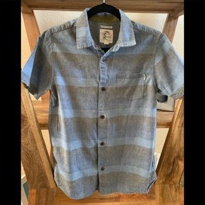 Boys Oneill Striped Button Shirt sz XL